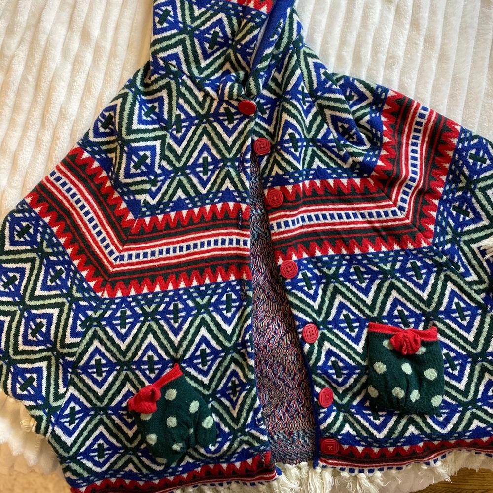 Matilda Jane Girls A Caroling We Go sweater/poncho